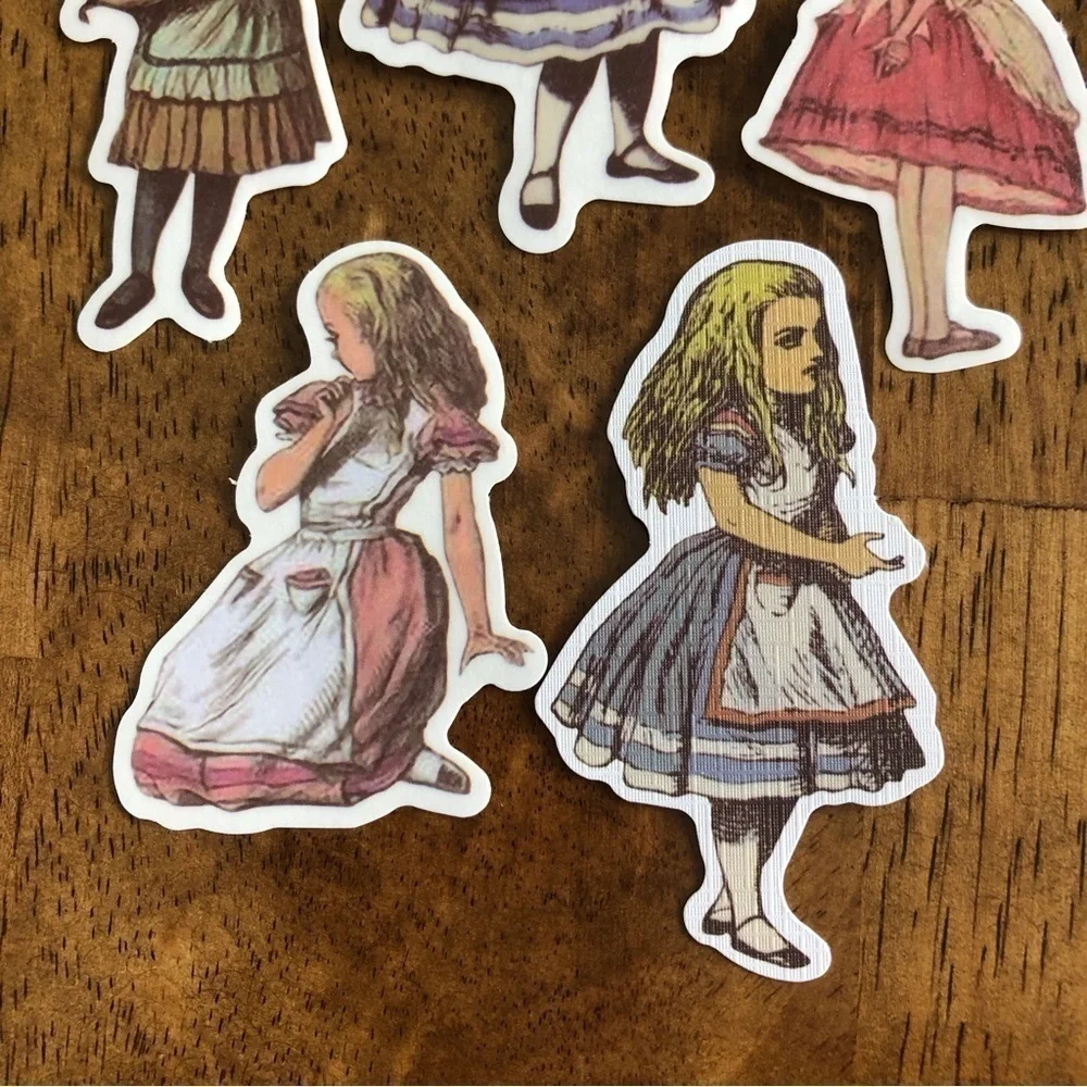 Alice in Wonderland Classic Illustrations stickers (5pk)